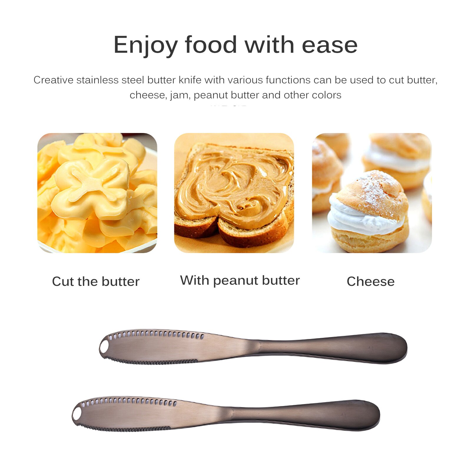 2pcs Multifunctional Stainless Steel Butter Spread... – Grandado