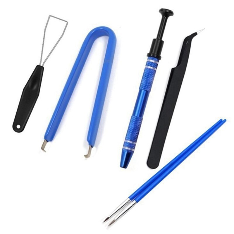 Kit de limpieza para teclado mecánico, herramienta extractora de 4 garras, limpiador de teclado, interruptor: Default Title