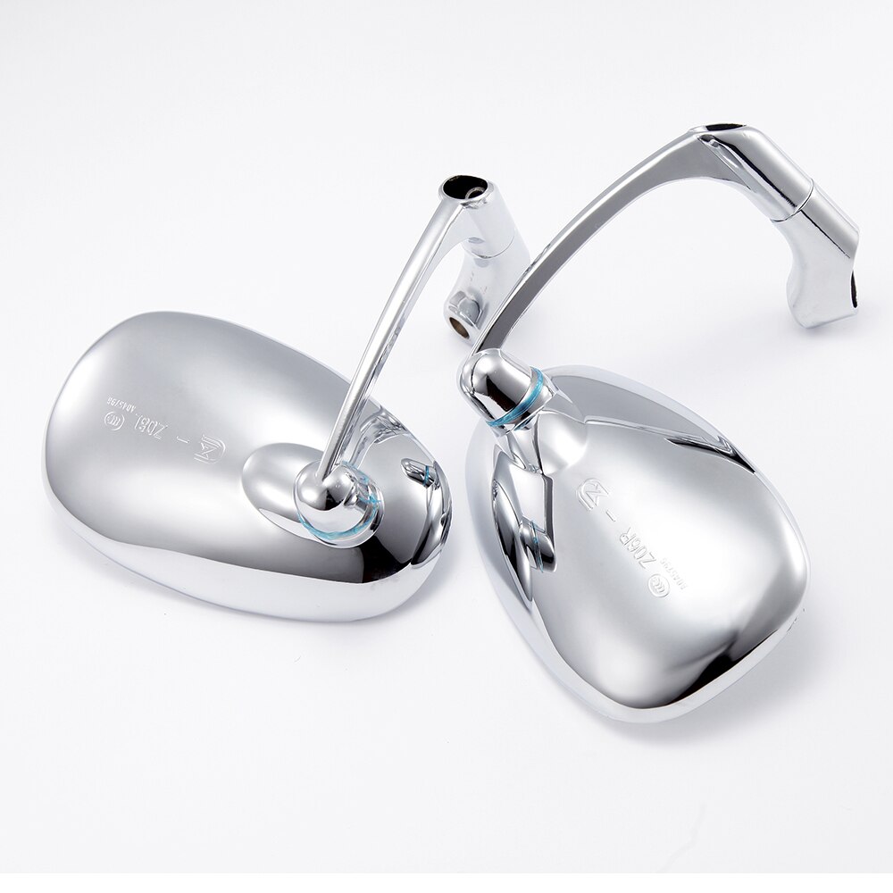 Svart krom motorcykel bakifrån sidan cafe racer speglar för piaggio zip cf moto piaggio  mp3 benelli tnt 125 kawasaki  z800