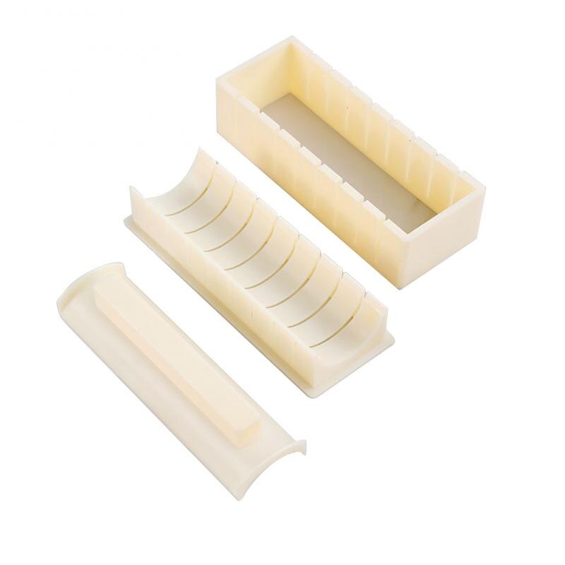 1 sæt sushi maker kit sushi form ris rulle form plast køkken komplet sushi rulle værktøjs sæt mad gør det selv køkken gadgets: 07