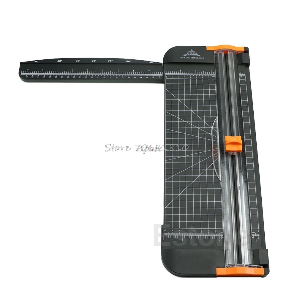 909-5 A4 Guillotine Ruler Paper Cutter Trimmer Cutter Black-Orange Whosale&amp