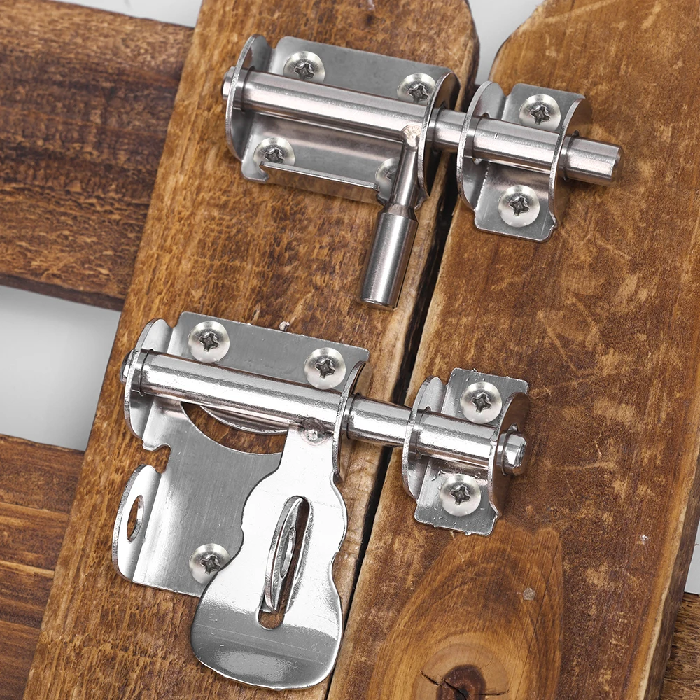 10/1pc Kleine Rvs Schuifslot Beveiliging Deur Bolt Home Hardware Gate Vergrendelingen Slaapkamer Badkamer Wc deur Bolt Sloten
