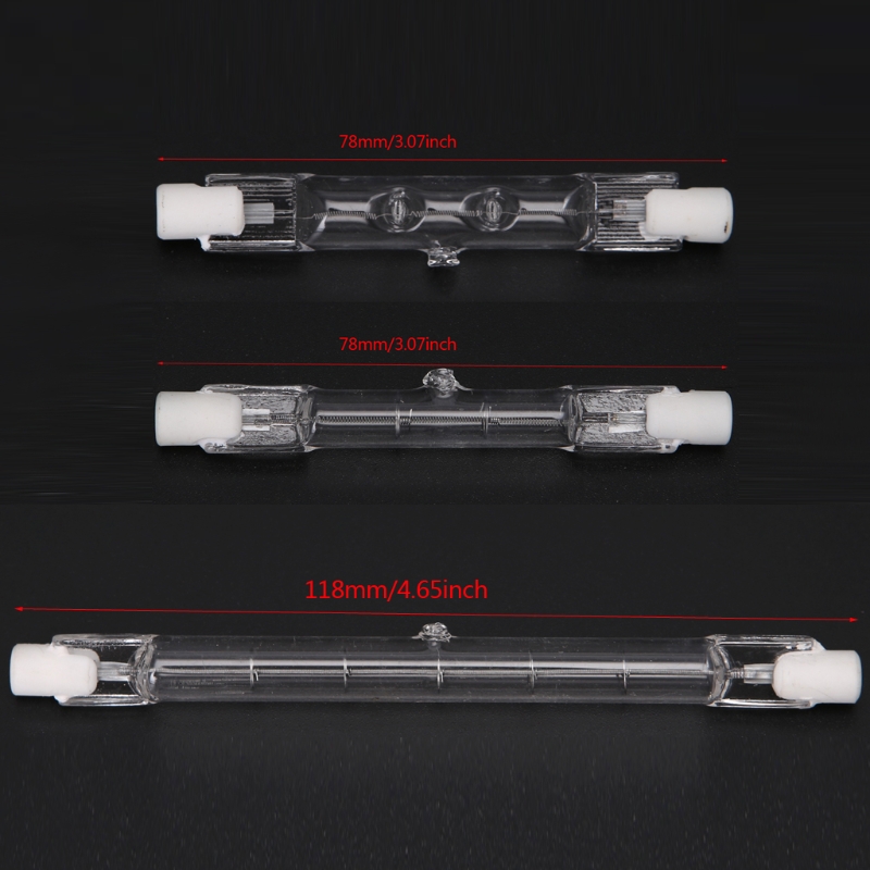 Lampadina lineare alogena R7S 100W/150W/500W 78mm/118mm doppia estremità ca 220-240V