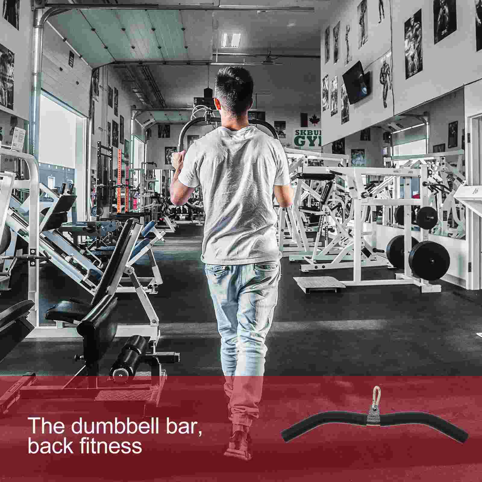 1 set Muscle Tension Bar Sturdy Exercising Rod Muscle Strength Training Tool