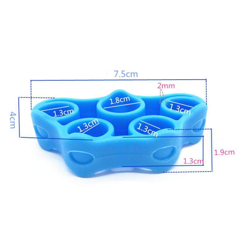 2 sztuk/zestaw kulka robić ściskania chwyt silikonowy pierścień odporność na rękę zespół rozciągacz na palce ćwiczenia przedramię nadgarstka szkolenia nadgarstkowy ekspander