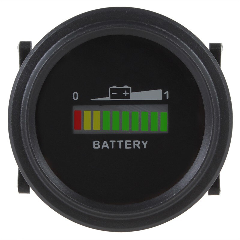 12v/24v/36v/48v/72v batteristatus opladnings-led digital indikator monitor meter gauge