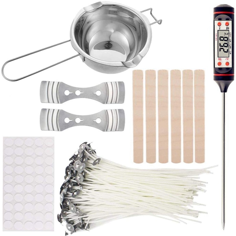 Vela de herramienta de artesanía Kit de bricolaje velas herramientas artesanía mecha de vela fabricación de velas herramienta adecuado para principiantes fabricación de velas