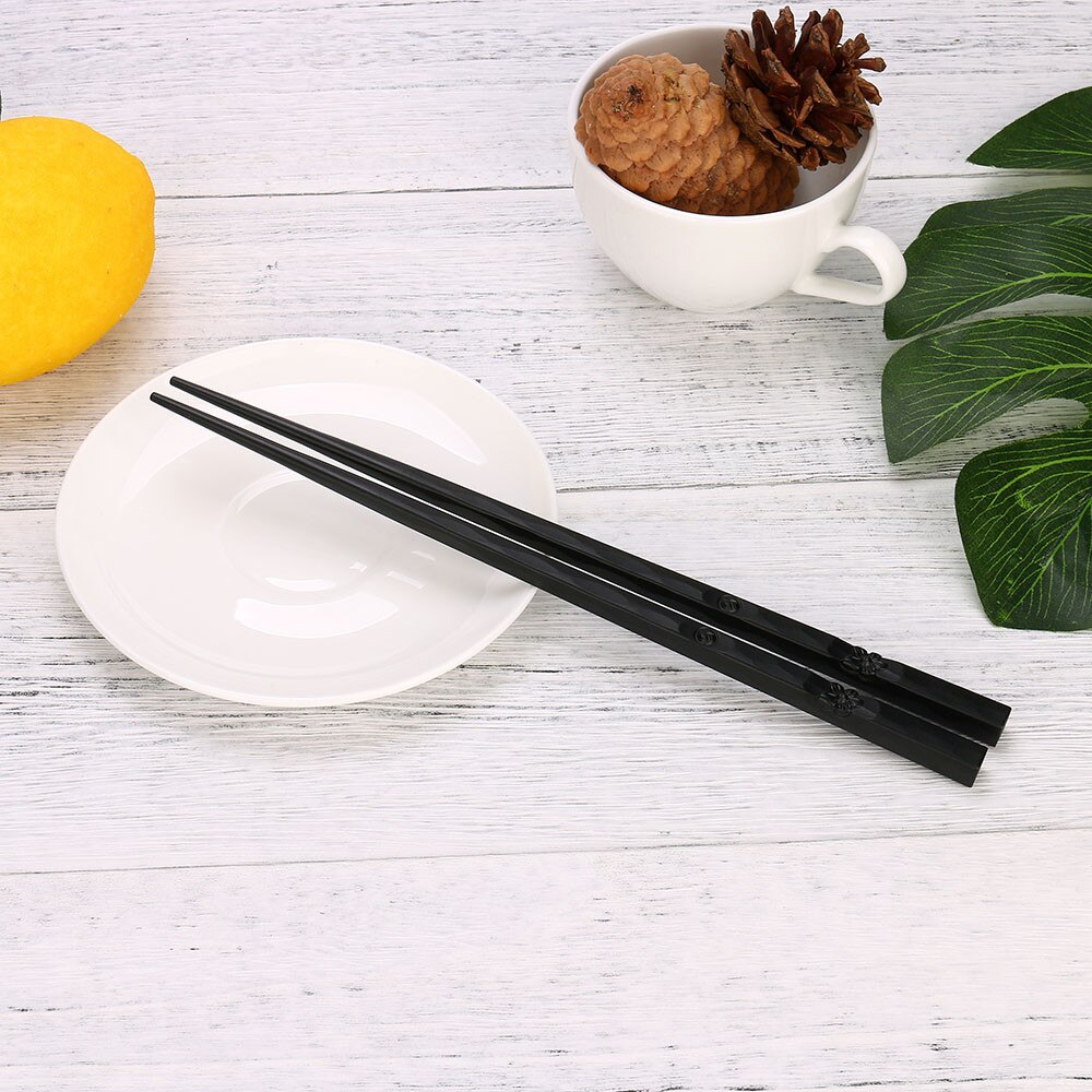 1 Pair Japanese Chopsticks Alloy Non-Slip Sushi Chop Sticks Set Chinese 23cm