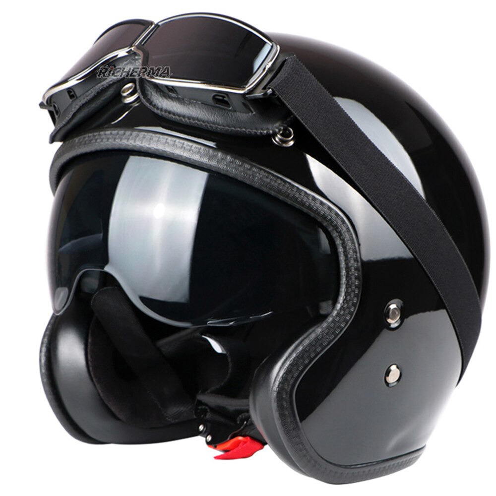 Steampunk retro motorcykelglasögon anti-bländande flygglasögon utomhus vindtät dirt bike terräng motocrossglasögon