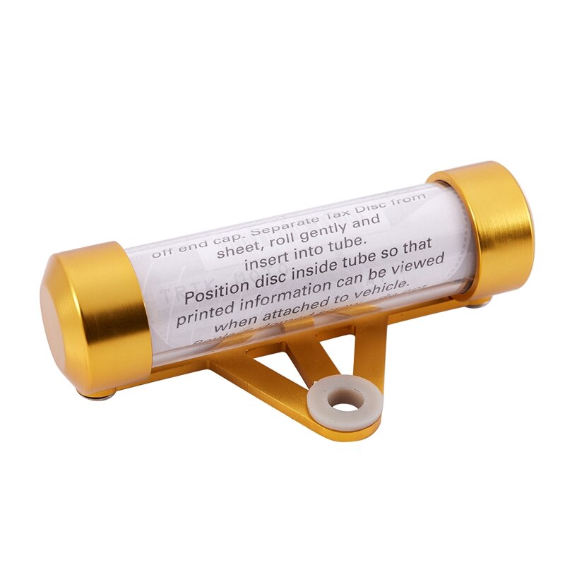 Etiqueta de tubo único para impuesto de motocicleta, tubo único para impuesto, llave de tubo para colocación de placa de matrícula de papel de motocicleta, longitud 11 cm