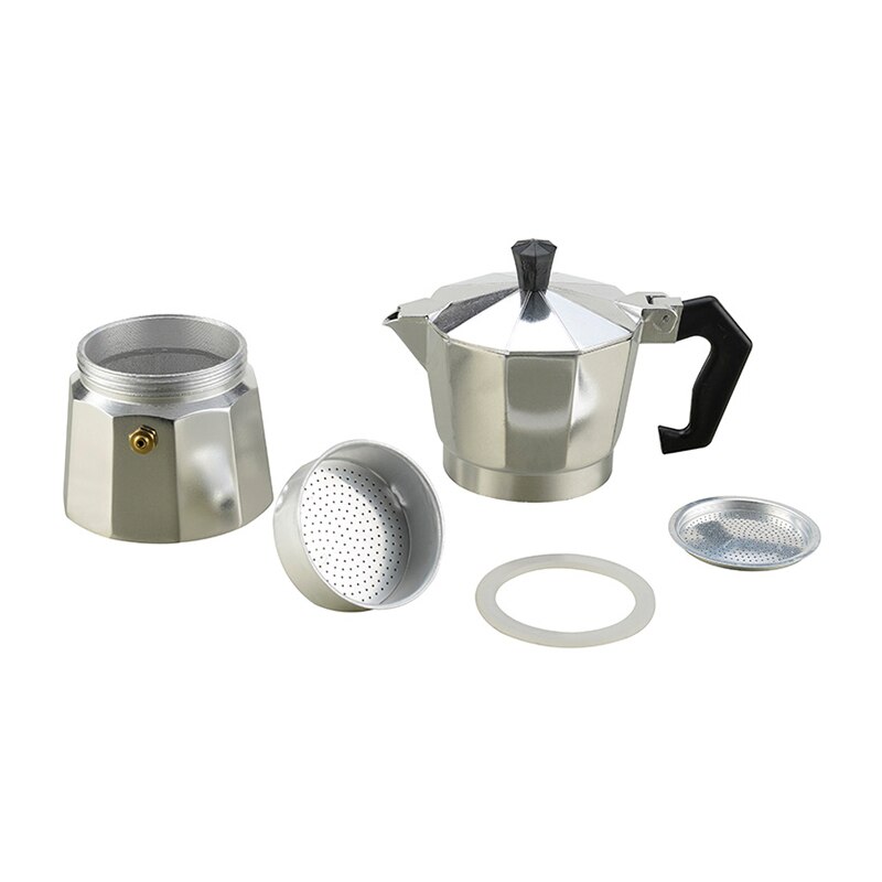 Kahvinkeitin alumiini mokka espresso perkolaattori kahvinkeitin mokakannu 3 kuppi /6 kuppi /9 kuppi /12 kuppi liesi kahvinkeitin