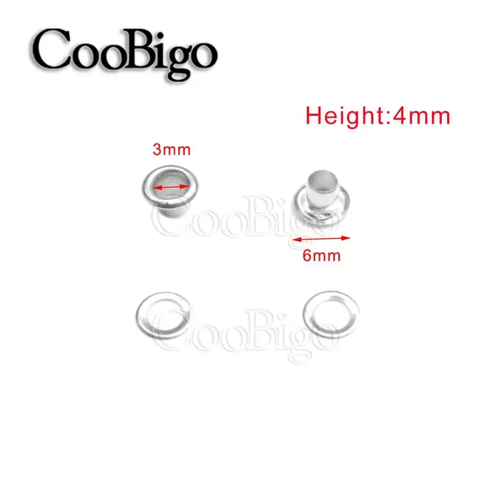 100 ensembles d'œillets ronds en cuir, œillets en métal pour chaussures, vêtements, sac, ceinture, bricolage, accessoires d'artisanat du cuir, couleur argent: Cuivre antique