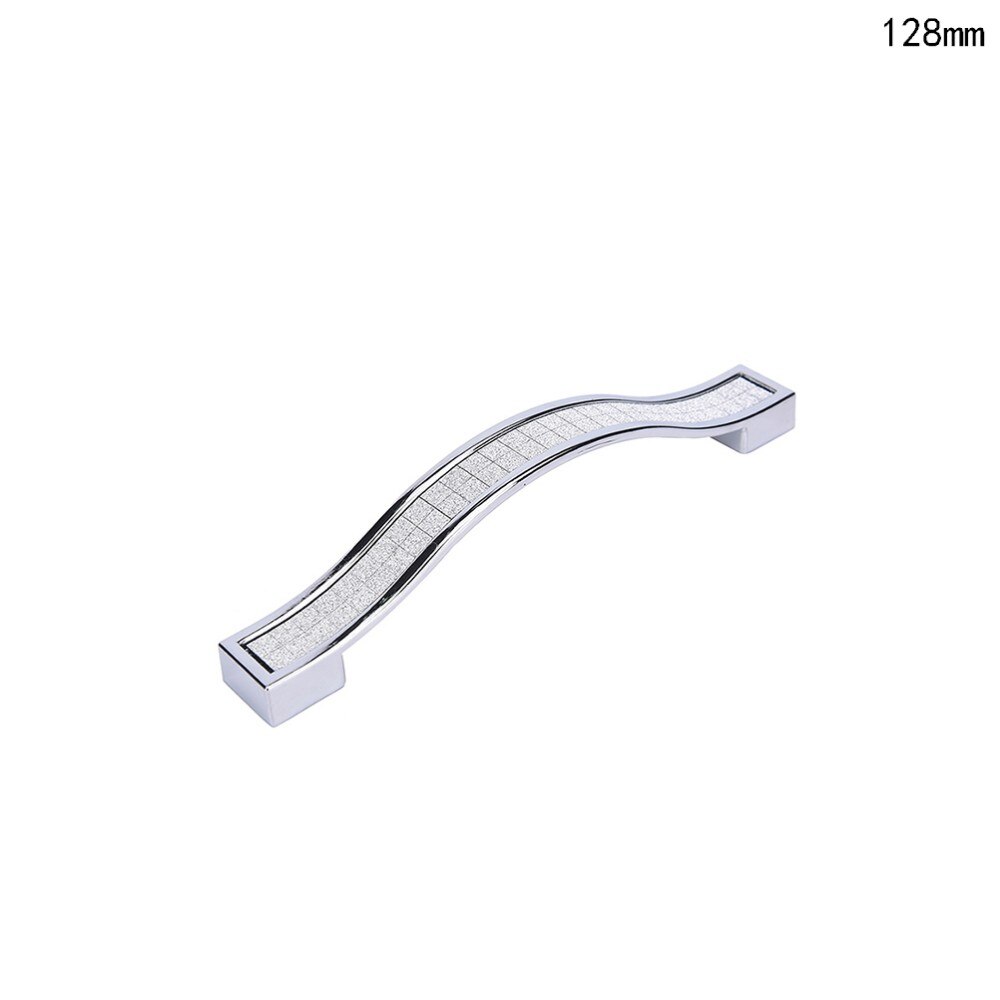 1PC Zinc alloy Drawer Handle Hole Stainless Steel Boss Bar Cupboard Kitchen Cabinet Door Knob Pull 4 Sizes