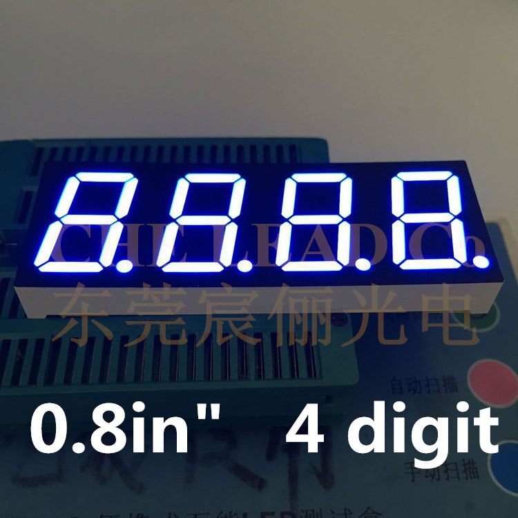 7 Segment 0.8 "0.8in LED Display 71.6*25.8*8.5 MM Nixie buis 0.8 inches 4 Bit digitale Buis commom anode