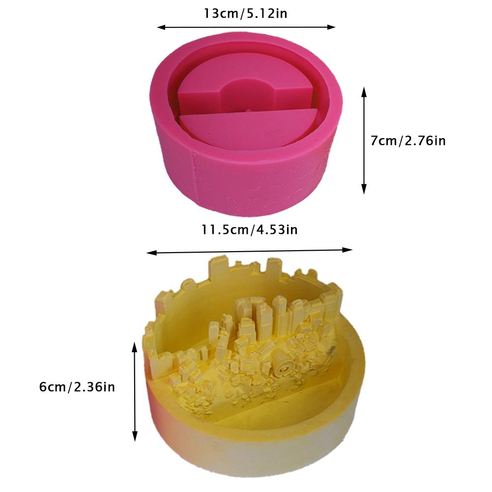 Nordic Decorative Potted Concrete Mold 3D Rockery Flower Pot Mold Decoration Micro Landscape Meat Gardening Silicone Mold