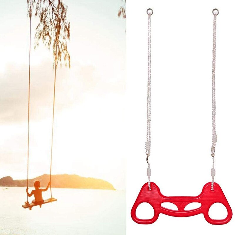 Kids Swing Ring Trapeze, Kids Climbing Frames And Swings Children Trapeze Bar with Gym Rings for Outdoor Playground