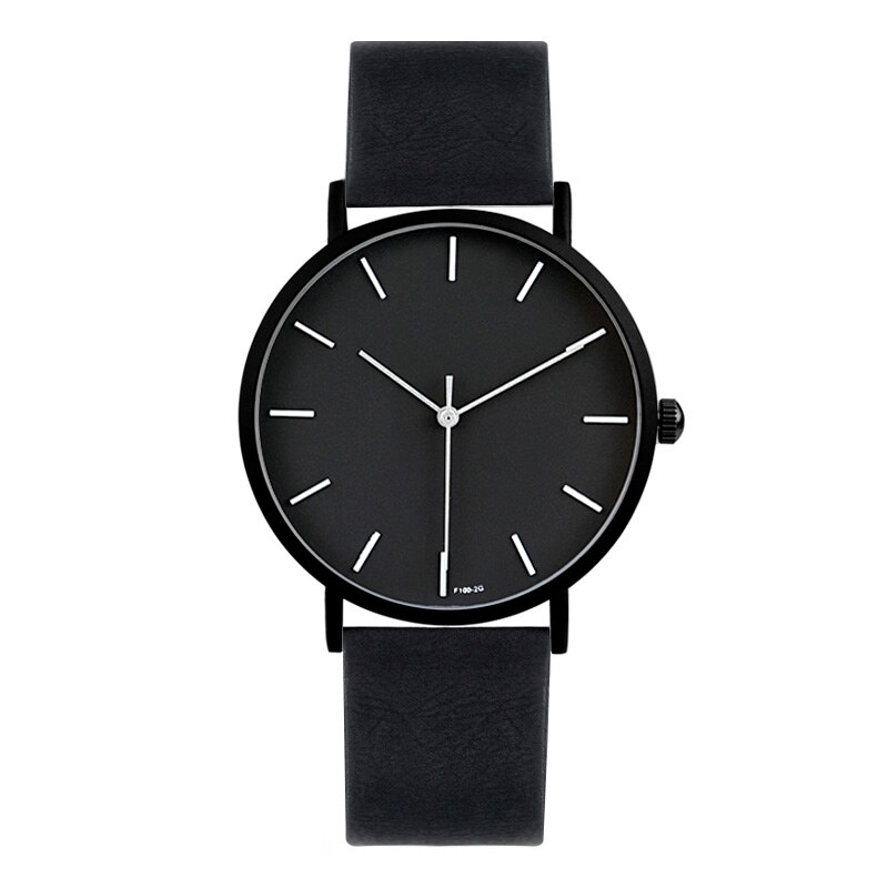 Enmex cool style lady wristwatch Brief vogue simple stylish Black and white face stainless steel quartz clock watch: E8003