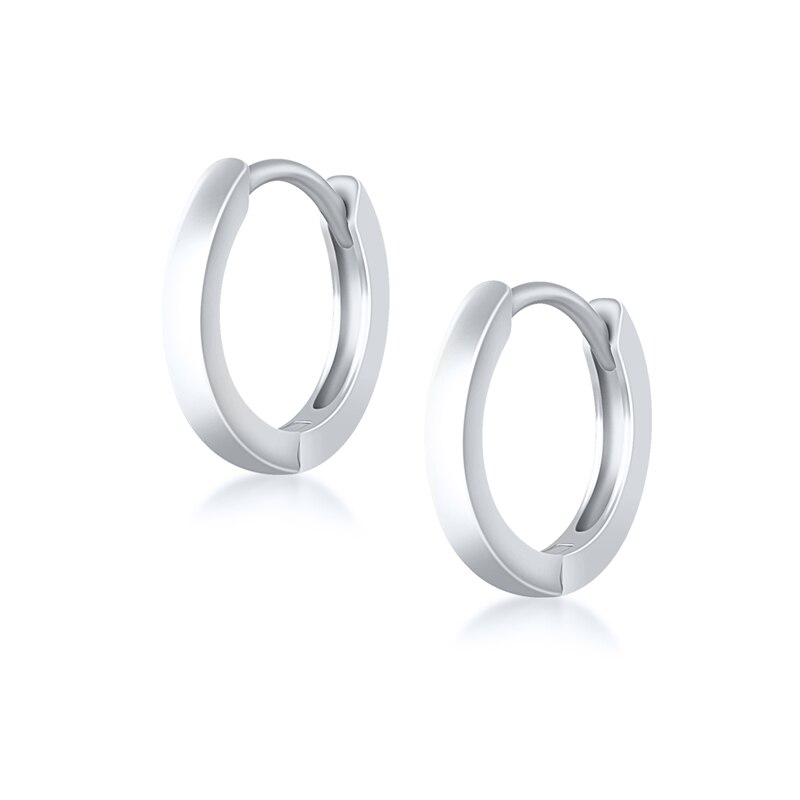 Inmaker 925 Sterling Zilveren Oorringen Ronde Oor Ringen Voor Vrouwen Lover Hart Bruid Oorbellen Huwelijkscadeau Fijne Sieraden: 4