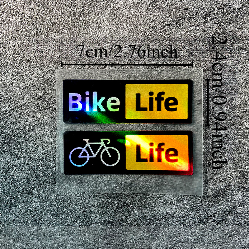 1PC Bike Life Fietsframe Stickers Waterdicht MTB Fietsstuur Vork Bovenbuis Duurzaam Vinyl Decals Decor Fietsen Accessoires