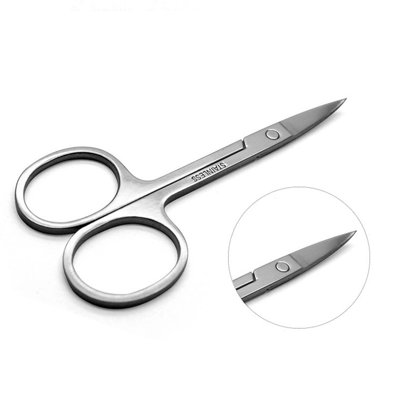 Voldoen Over 1Pcs Cuticle Cutter Rvs Dode Huid Remover Pedicure Schaar Nail Tool Wenkbrauw Kleine Schaar