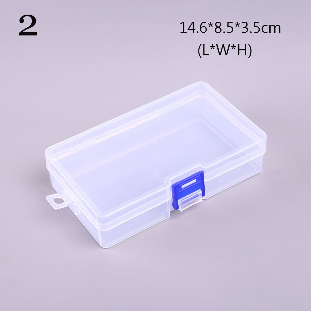9Sizes Small Plastic Square Transparent Storage Box Items Sundries Organizer Case Jewelry Beads Container Tools Accessories Box: plum