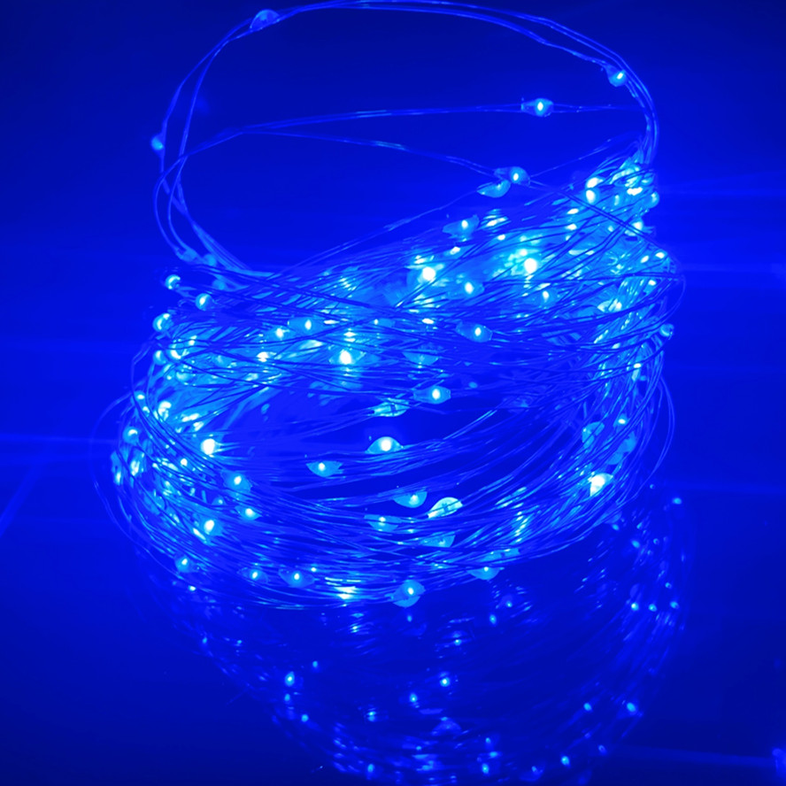 1M 2M 10M 20M 30M Kupferdraht LED Lichterketten Beleuchtung Fee Girlande für Weihnachtsbaum Hochzeit Party Dekoration: green / 13W