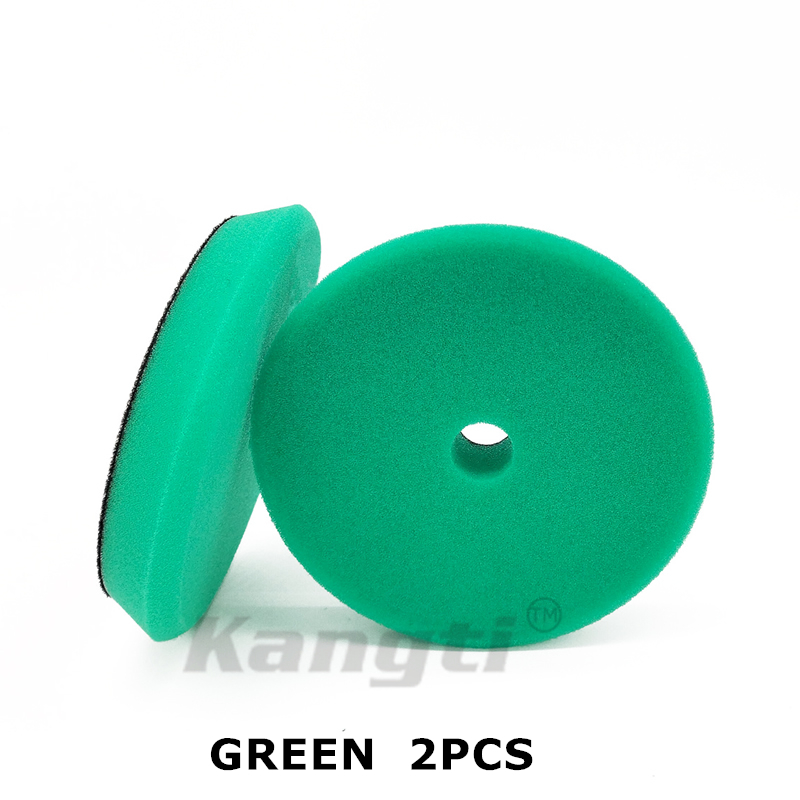 Kit de abrillantado para coche de 3/5/6 pulgadas, almohadillas para pulir DA/RO, esponja para encerado, discos para pulir y pulir, espuma alemana, pulido para carrocería de coche: Madeja de lana / Oro