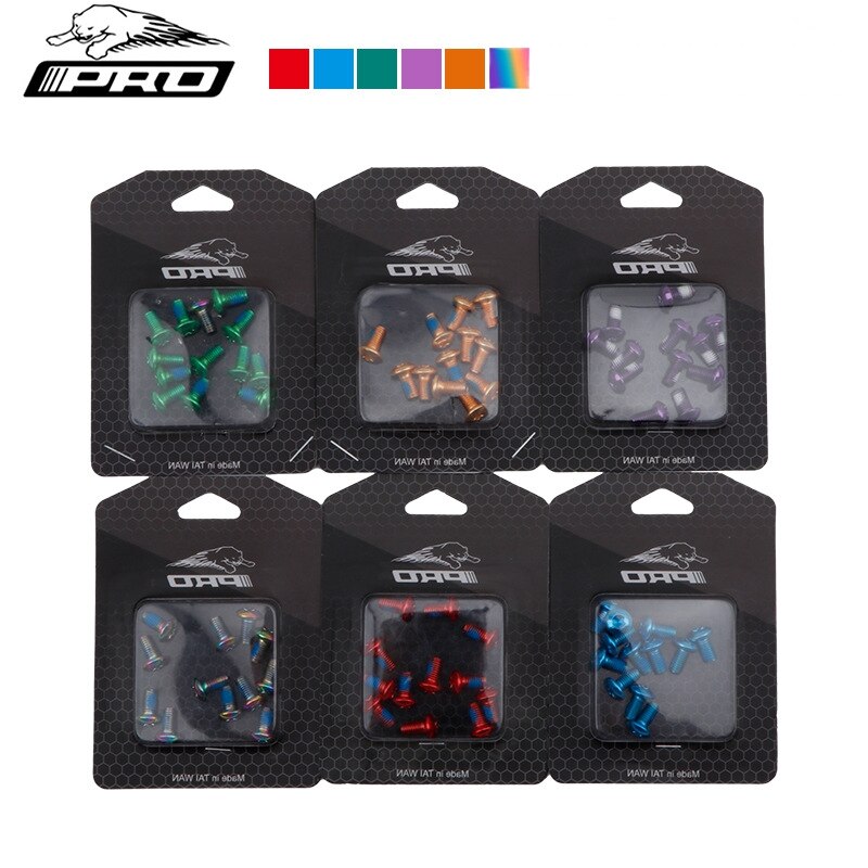 IIIPRO Bicycle Disc Brake Screws Alloy Steel Torx T25 M5x11.5mm Fixing Bolts Iamok For Mountain Bike 12 Pcs