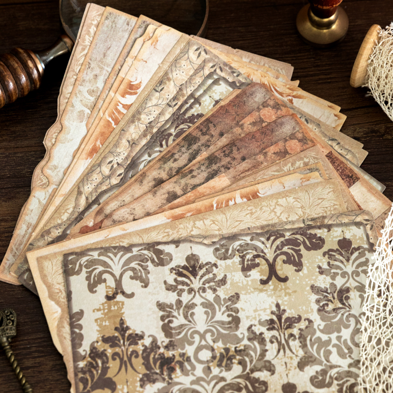 Mr. paper 6 stilar 30 ark/förpackning tunt pappersmaterial papper tankar om vinden serien gör-det-själv-handbok dekorativt bakpapper