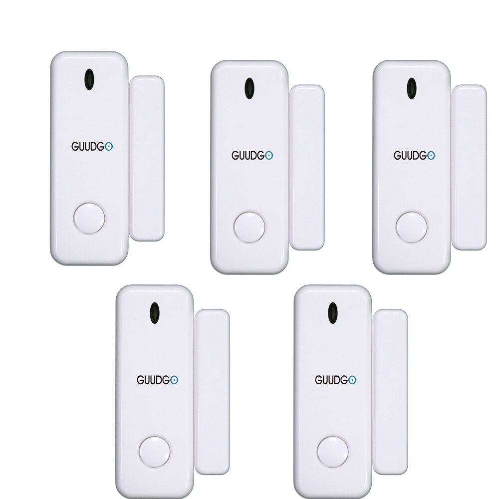 GUUDGO Wireless Door Window Sensor Detector 433MHz Open / Closed Smart Mini Door Sensor for Smart Home Security Alarm System: 5pcs