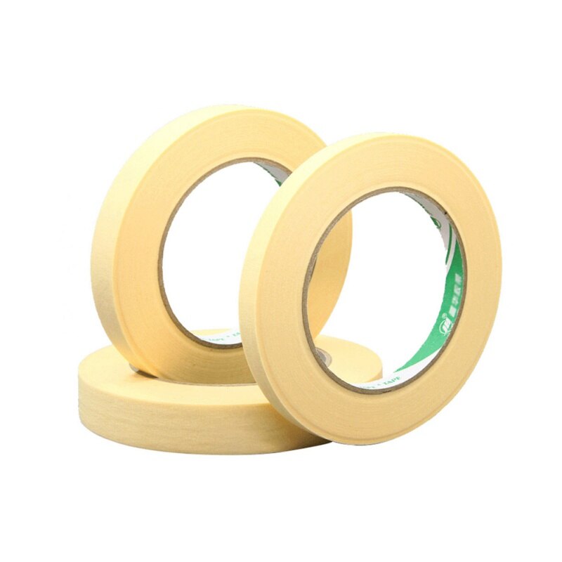 Car Sticker Yellow Masking Tape Adhesive Automotive Refinish Masking DIY Painting Paper Painter Decor Craft General Purpose