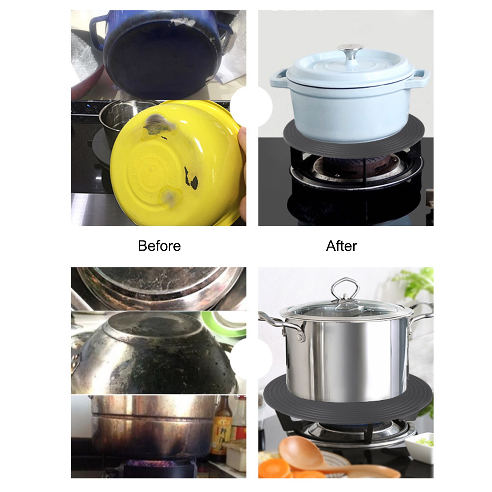 Stovetop Pot Protection Heat Diffuser Plate Quick Defrosting Plate Board Multifunctional 24/28cm For Stovetop Pot Protection