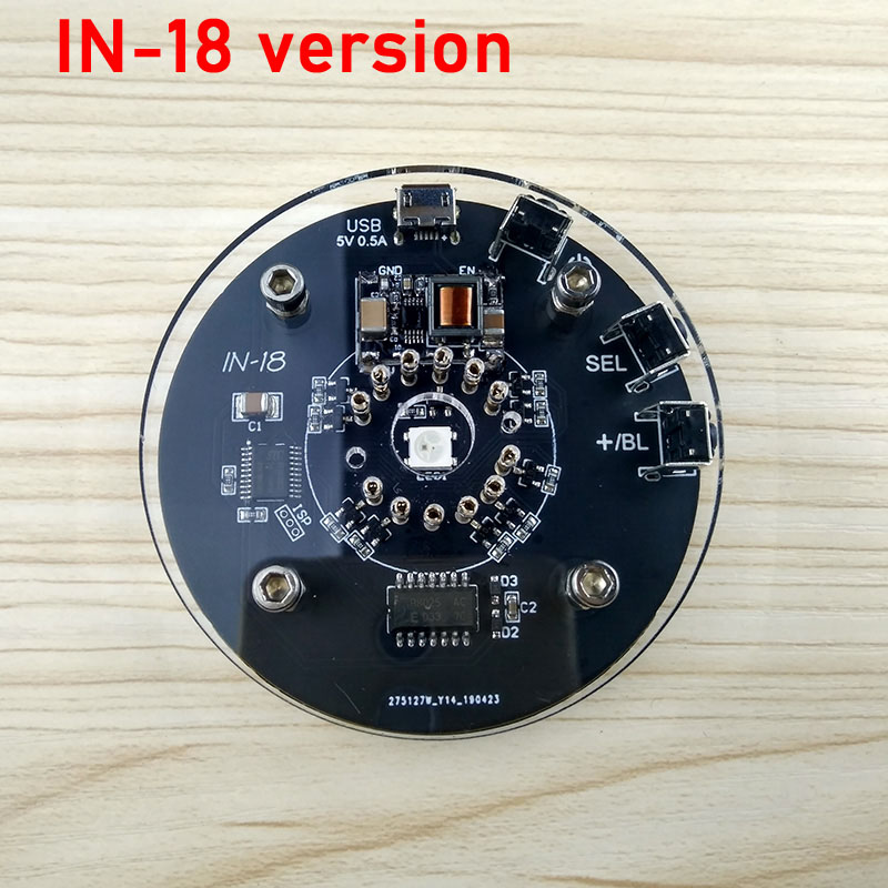 1x Enkele Buis Nixie Klok Voor QS30-1 In-12 In-14 In-18 QS18-12 QS27-1 In-8 In-8-2 Z 568M Gloeibuis In12 In14 Digitale Buis: WIT
