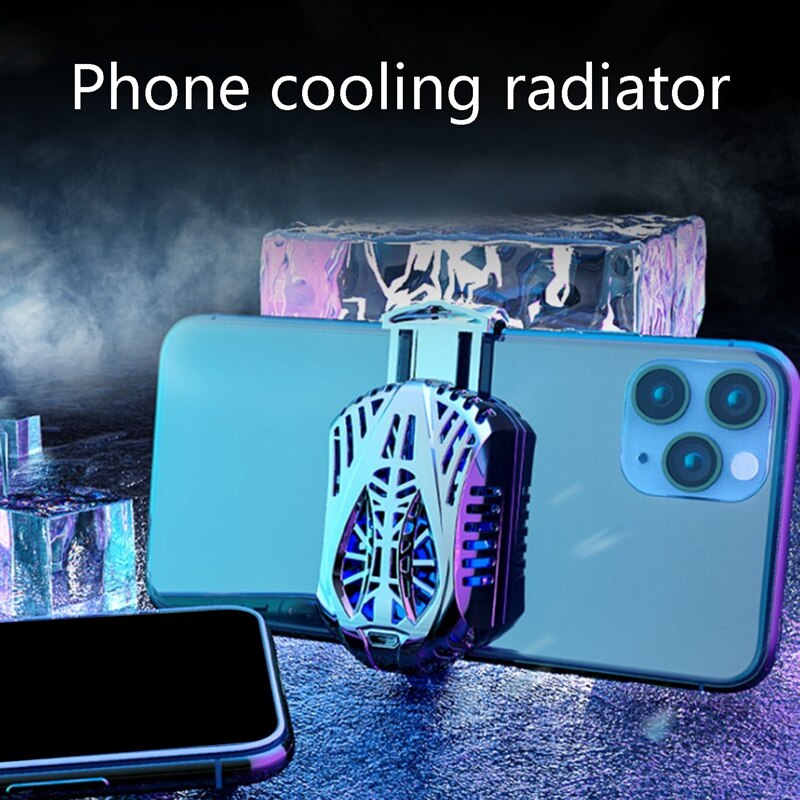 Nowy-telefon komórkowy Cooler telefon komórkowy wentylator szybkie chłodzenie do grania w gry i oglądania filmów dla 5-7.5 Cal telefonów komórkowych