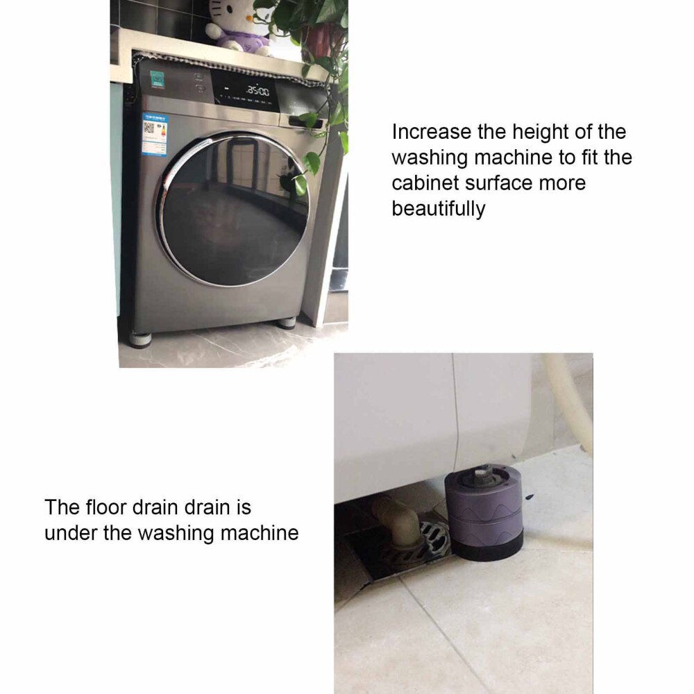 Tapis antidérapant pour lave-linge et sèche-linge, 3.5cm/6cm/8cm, Anti-Vibration, universel, Anti-bruit, Machine à laver