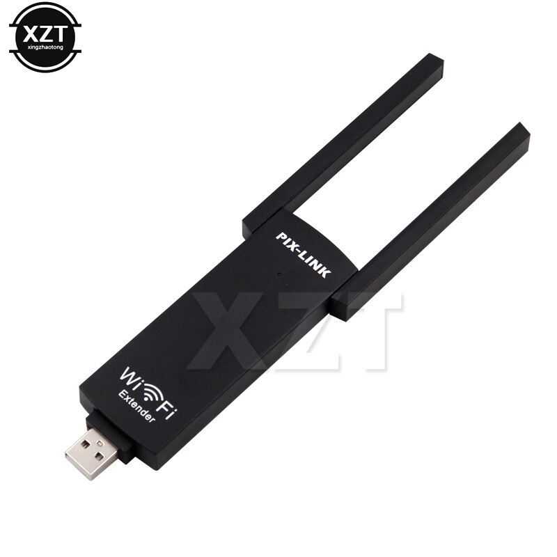 300 Mbps Draadloze USB WIFI Signaalversterker Range Extender Repeater WIFI Router met Dubbele Antenne 802.11n voor thuis en reizen