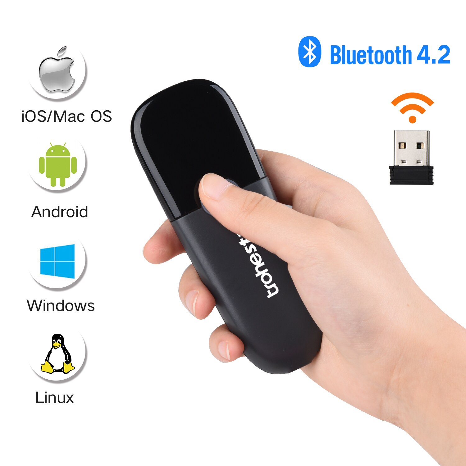 Trohestar Wireless Barcode Scanner Compatible with Bluetooth Function 2.4GHz Connection logistics scanner for supermarkets Code