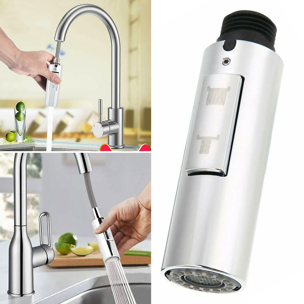 Kitchen Faucet Sprayer Chrome Plating G1/2''Kitchen Sink Pull-out Faucet Nozzle Universal Replacement Head Hose Sprayer