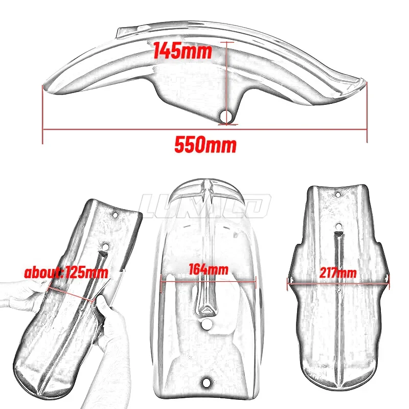 Garde-boue arrière universel pour moto, ABS, garde-boue court pour Bobber Chopper Cafe Racer, accessoires de Motocross, cadres de pièces