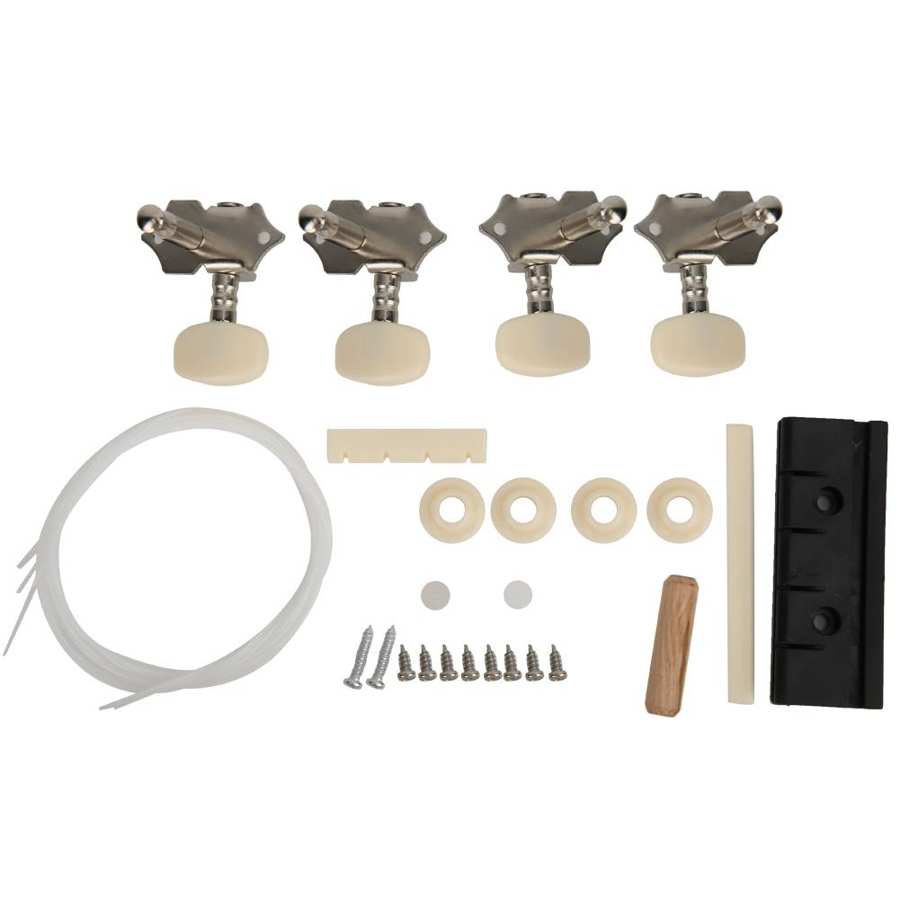 DIY Ukulele Complete Parts Kit with Manual Paintable for Beginner Children Amateur