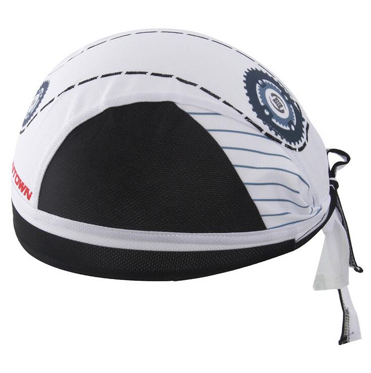CKAHSBI Outdoor kolarstwo sportowe czapka Quick Dry pałąk rower jazda bandany szalik lato kobiety mężczyźni czapka do biegania nakrycia głowy: Gear white