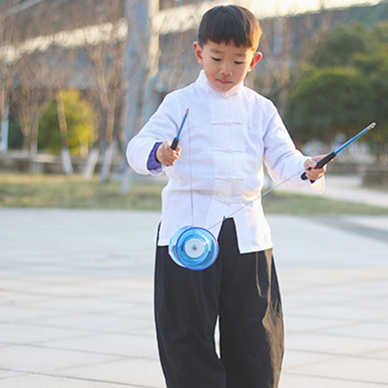 Unico di Modo 3-Cuscinetto Colorati Diabolo Chineseyoyo Con Handsticks & String Giocoleria Giocattolo Per I Bambini Al Coperto Giochi All'aperto Divertimento