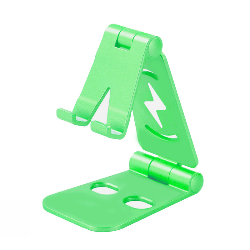 Mobile Desktop Lazy Double Folding Stand Holder Suitable For IPad Tablet Charging Base Adjustable Stand Holder For Mobile Phone: green