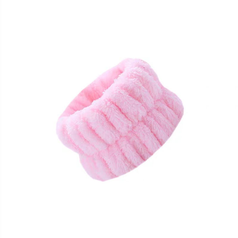 1 par de muñequeras de Spa, banda de toalla para lavado de muñeca de microfibra, pulseras para lavarse la cara, pulseras absorbentes, banda para el sudor para muñeca: Rojo