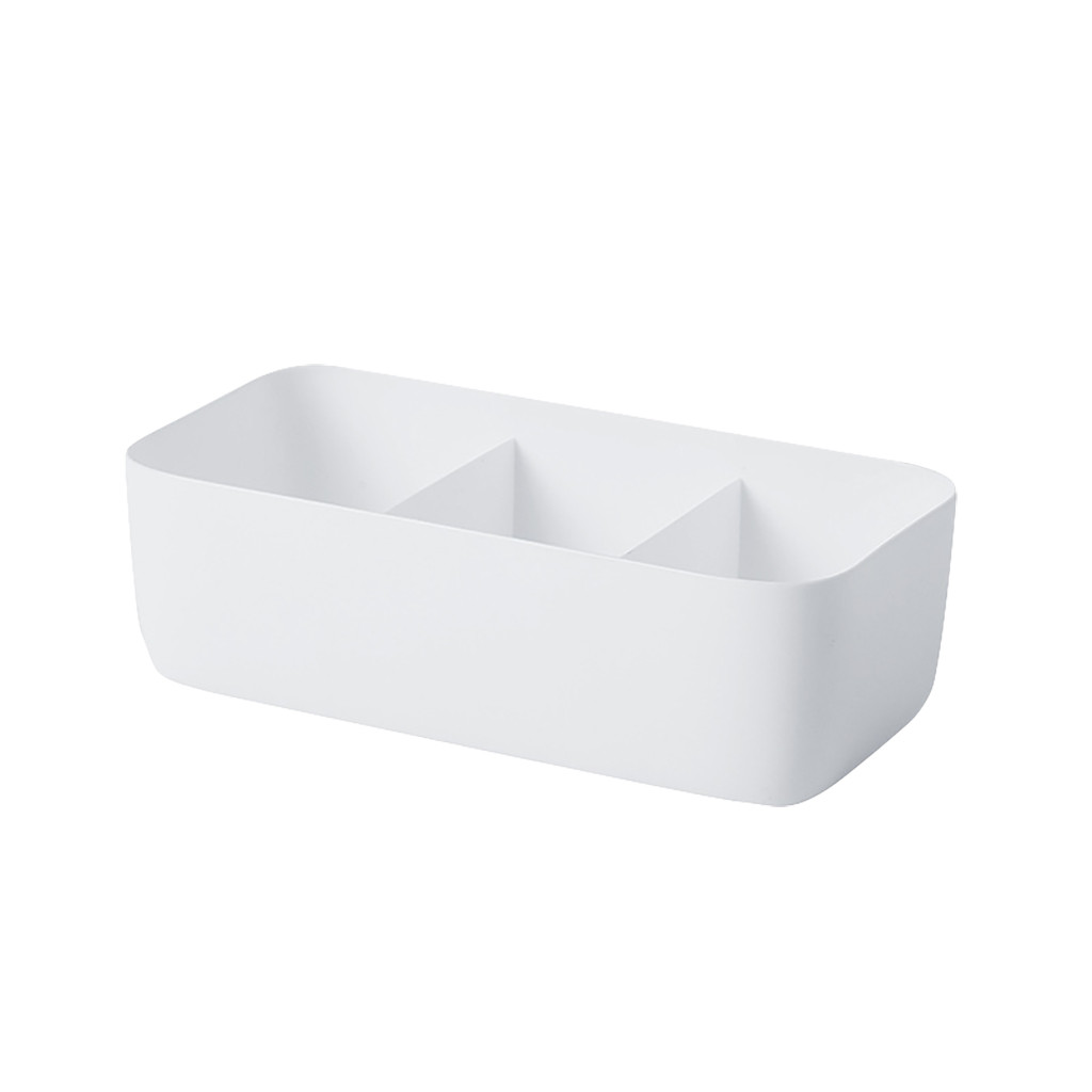 3/5 gitterskuffeorganisatorer separate sokker opbevaringsboks plastik undertøj trusser desktop overlejrende skuffer opbevaringsbokse: Hvide 3 celler