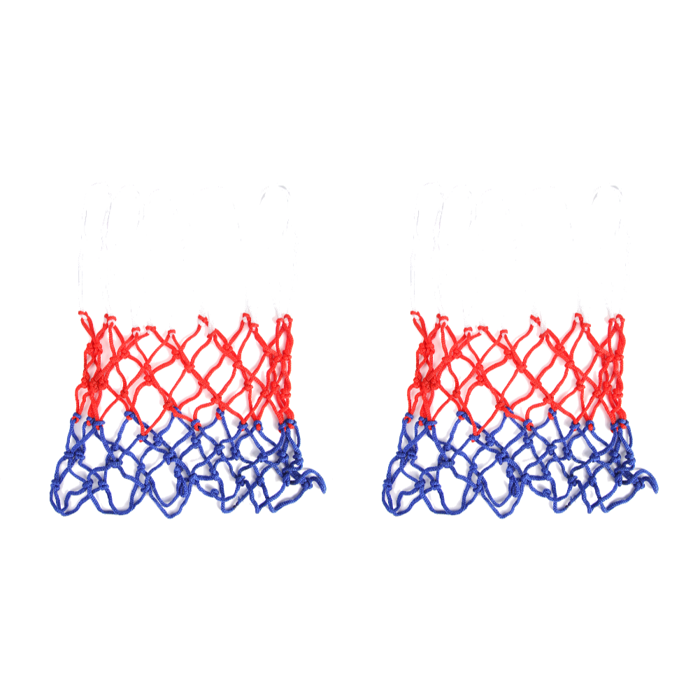 Basketball Hoop Mesh Net Durable Standard Size Nylon Thread Sports Backboard Rim Ball Pum Sports Entertainment: Red