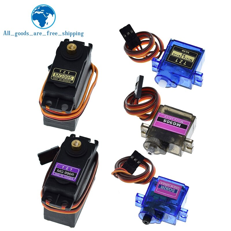 SG90 SG02R MG90S MG995 MG996 Servo Metal Gear for Model Helicopter Boat For Arduino UNO DIY Mechanical Arm MG946R MG996R