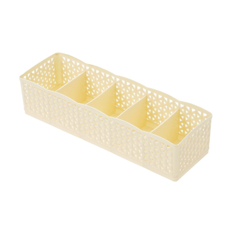 Practical 5 Compartments Divider Drawer Storage Box Storage Box Wardrobe Home Bedroom Decoration