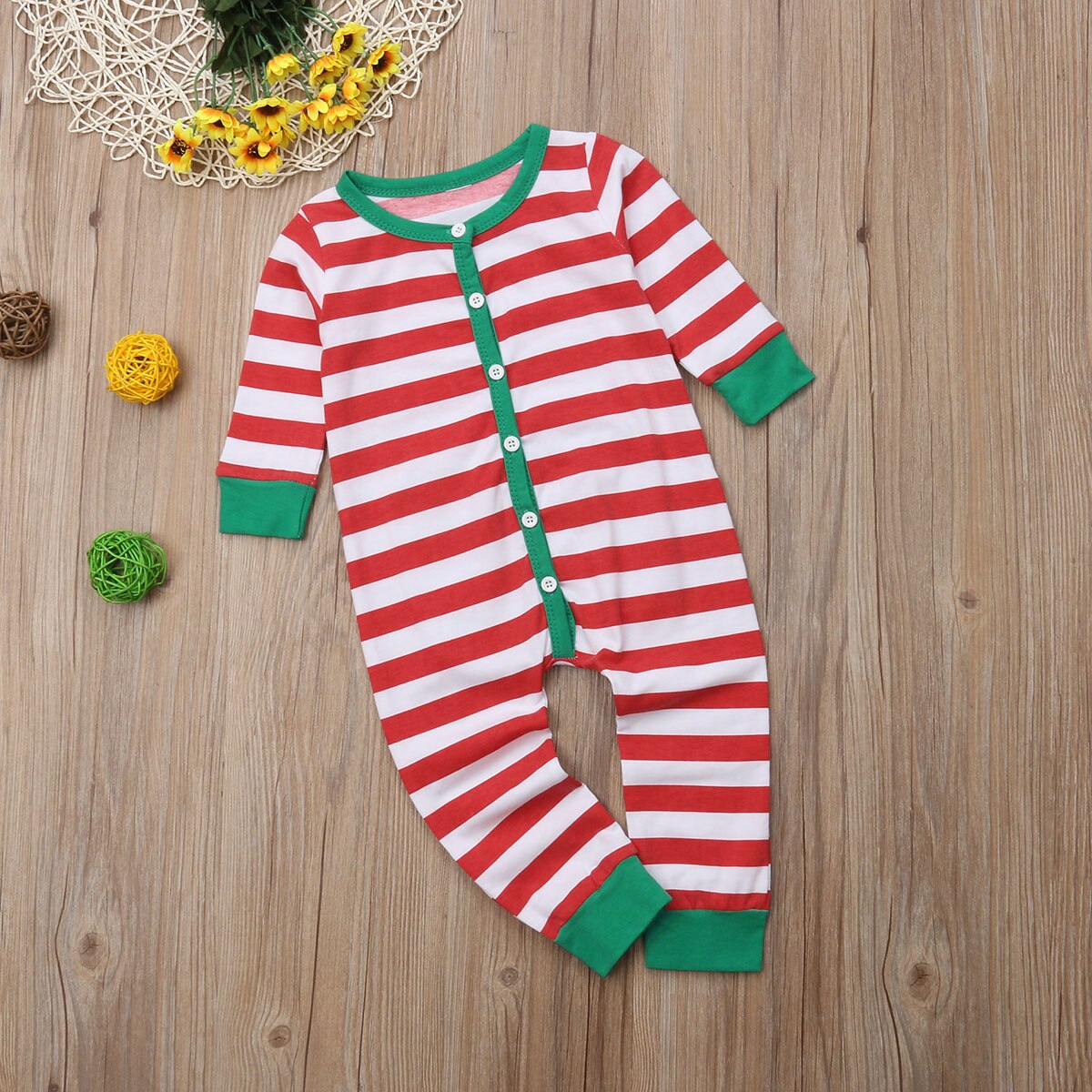 Pudcoco-vêtements pour bébé, pyjama, barboteuse à rayures, vêtements de maison chauds, -né, garçon, grillon, vêtements de nuit adaptés à noël,