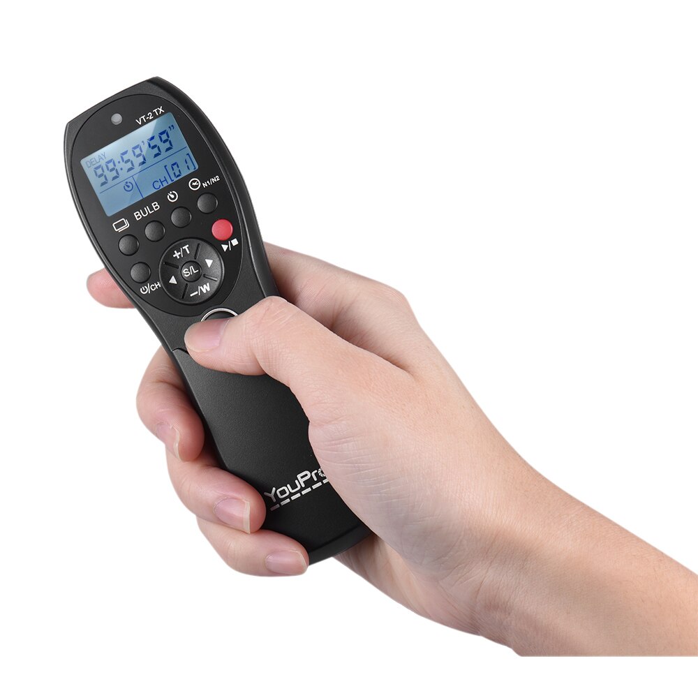 YouPro VT-2 Wireless Remote Control Commander LCD Timer Shutter Release Video Transmitter Receiver for Sony a7 Series Camcorder